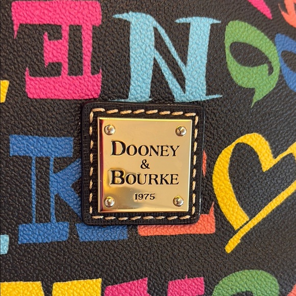 Dooney & Bourke Multicolor Women's Leather Tote Bag - Picture 4 of 5